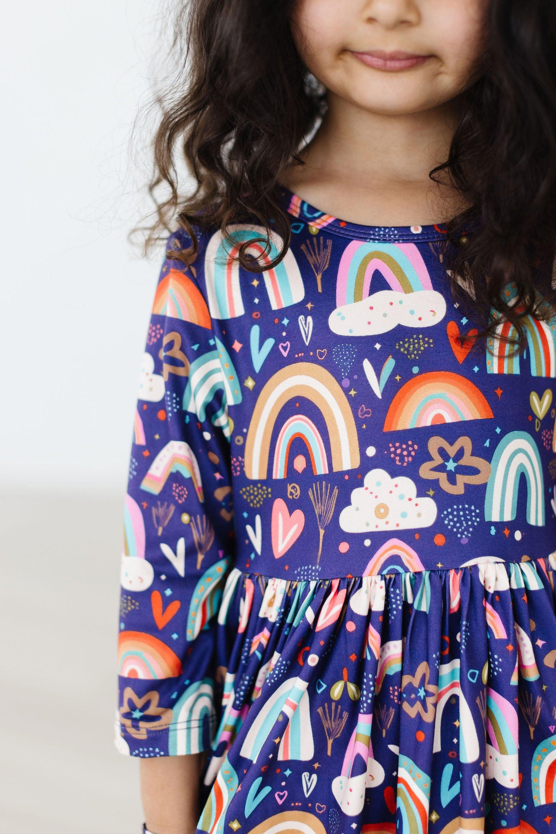 Midnight Rainbows Pocket Twirl Dress - Mila & Rose ®