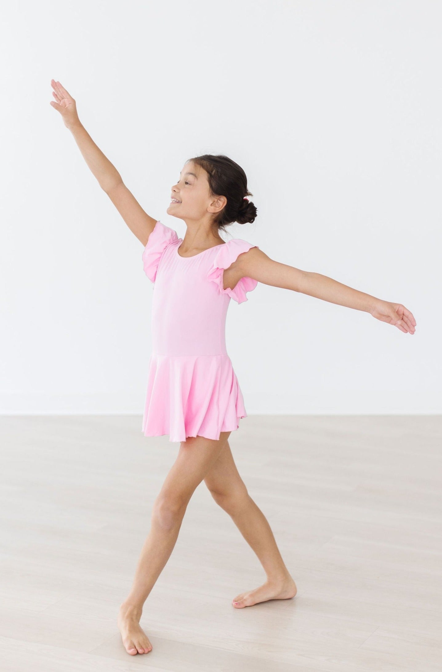 Bubblegum Pink S/S Twirl Leotard