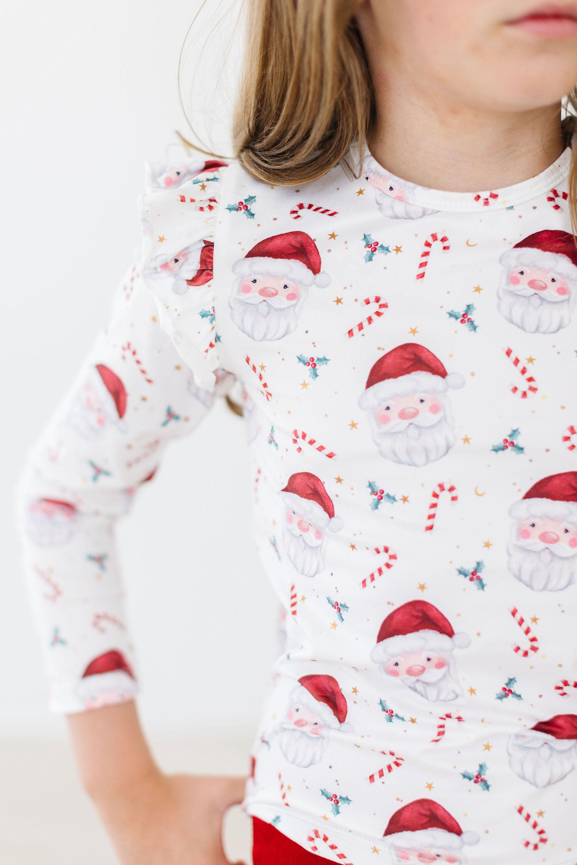 Mistletoe Magic L/S Ruffle Tee - Mila & Rose ®