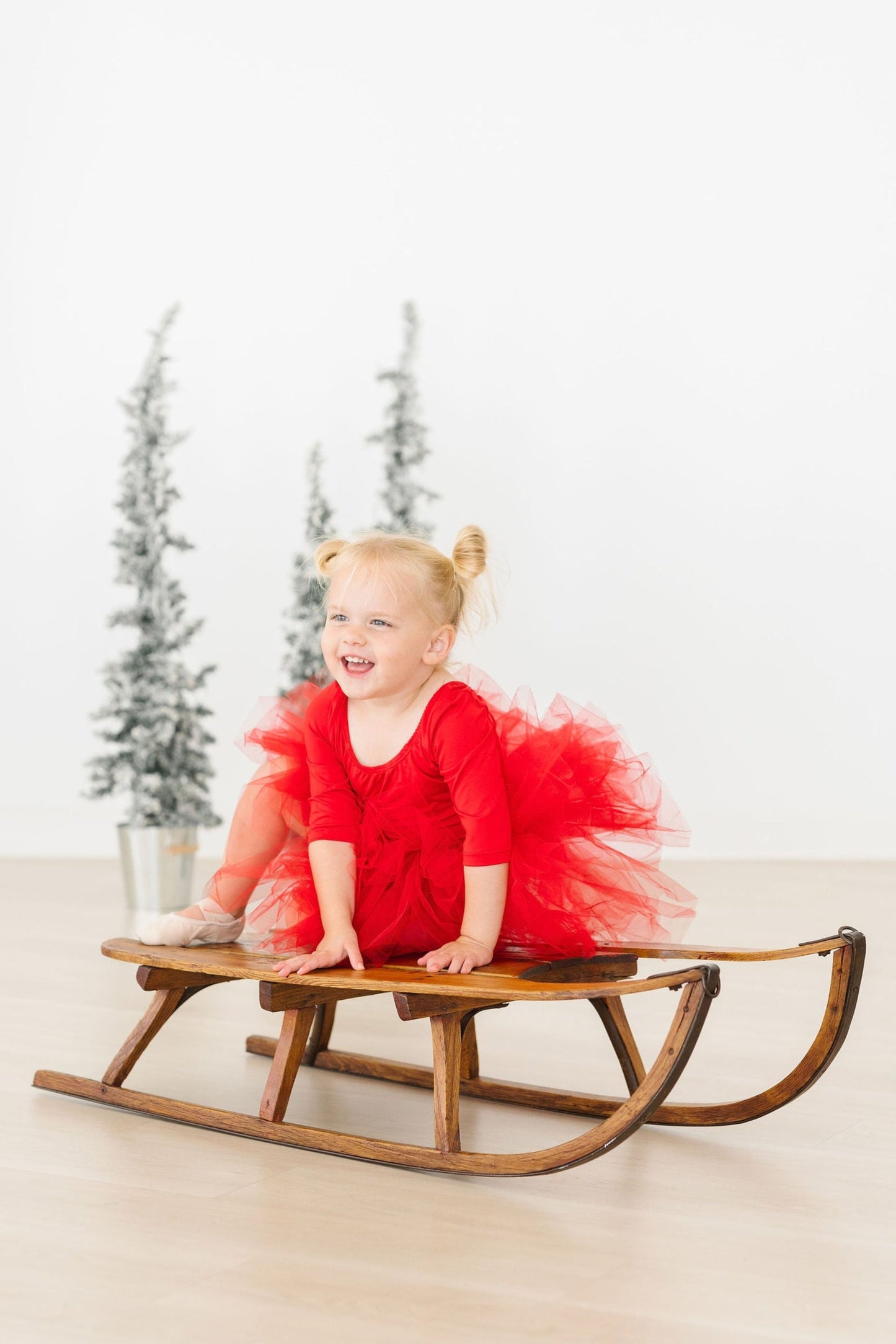 Red 3/4 Tutu Leotard