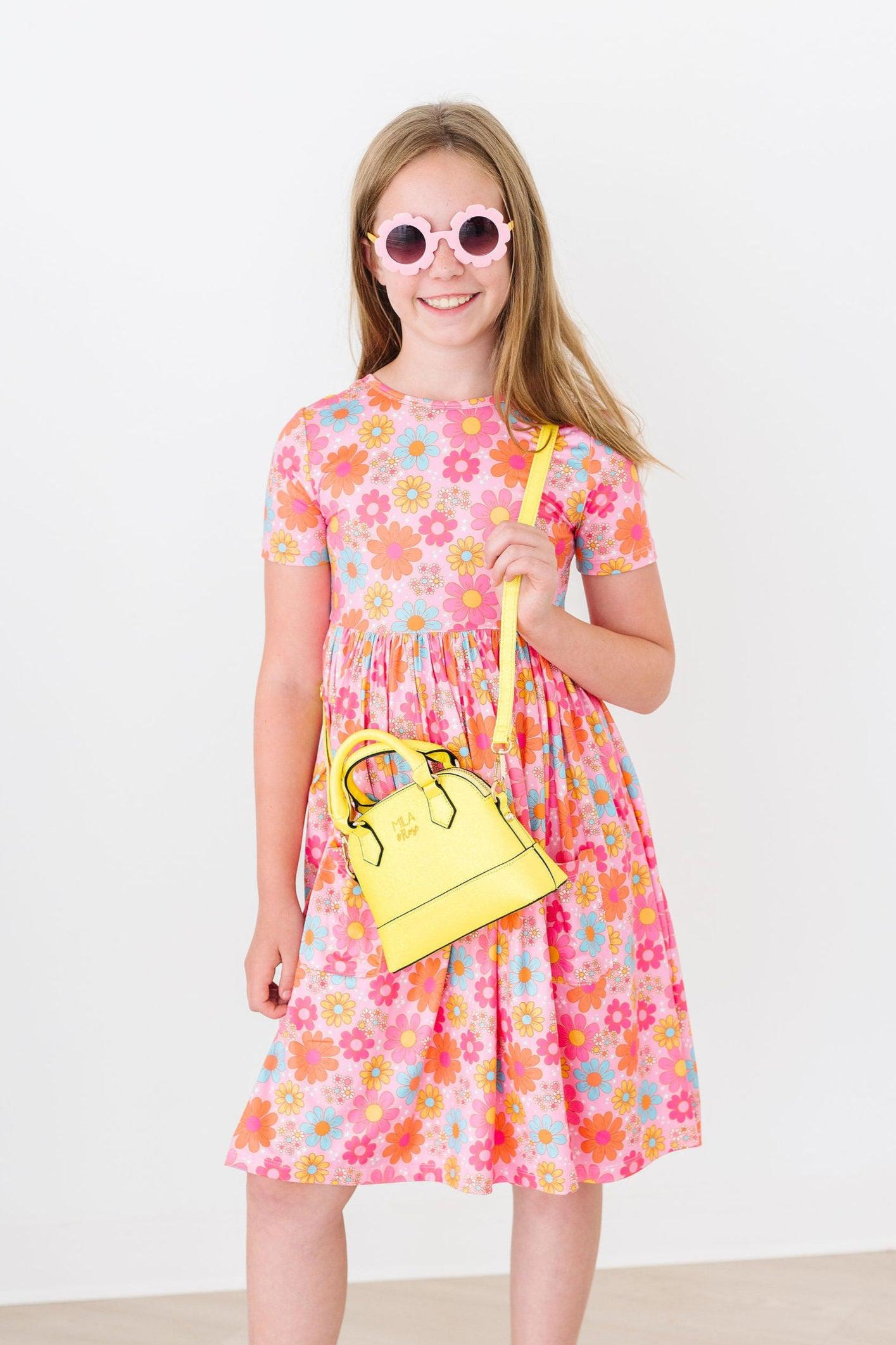 Petal Pop S/S Pocket Twirl Dress