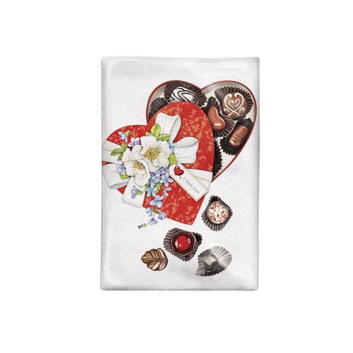 Valentine Chocolates Kitchen Towel