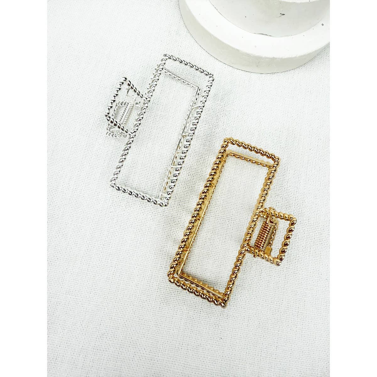 Metal Rectangle Hair Claw Clip