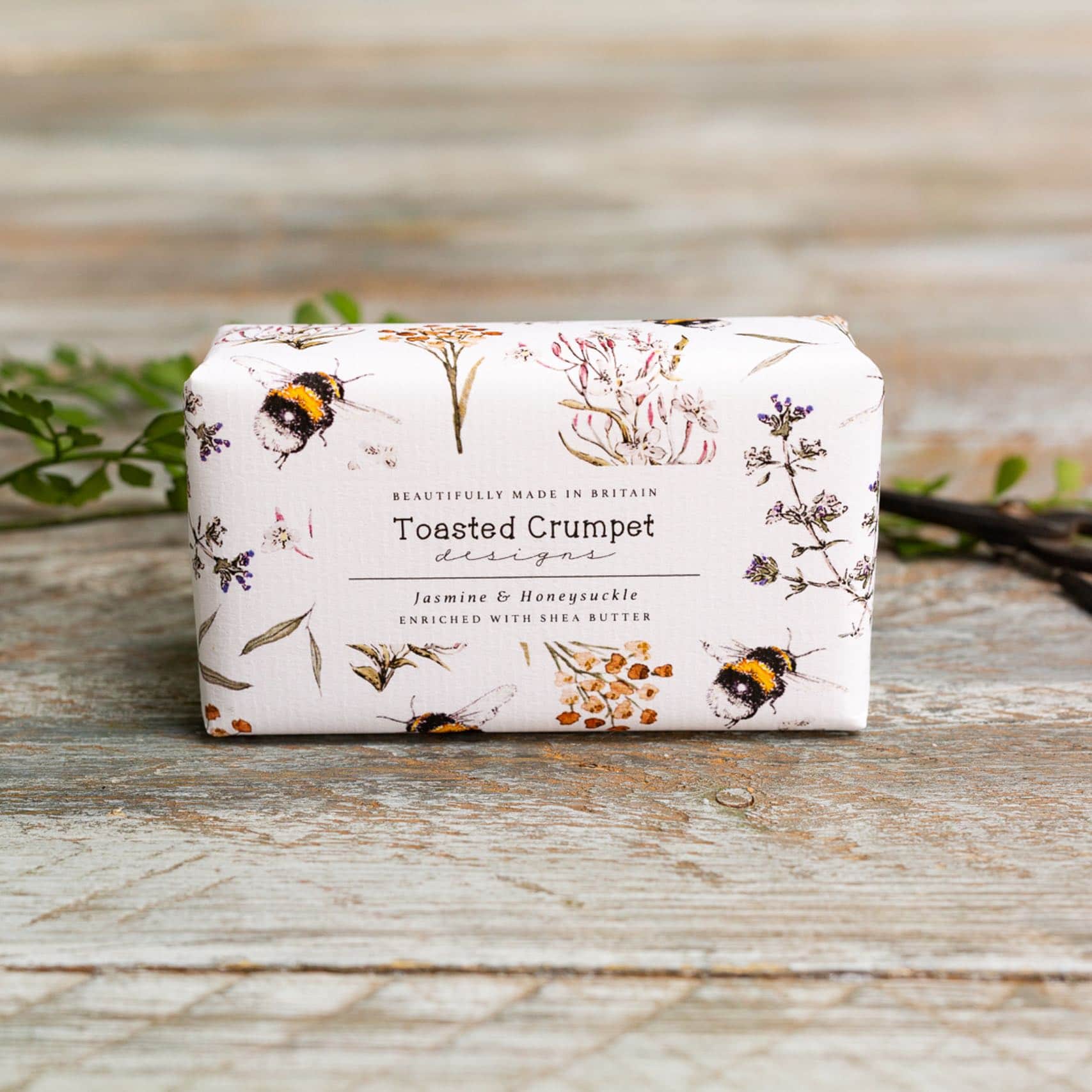Luxury Bar Soap - Jasmine & Honeysuckle - Toasted Crumpet