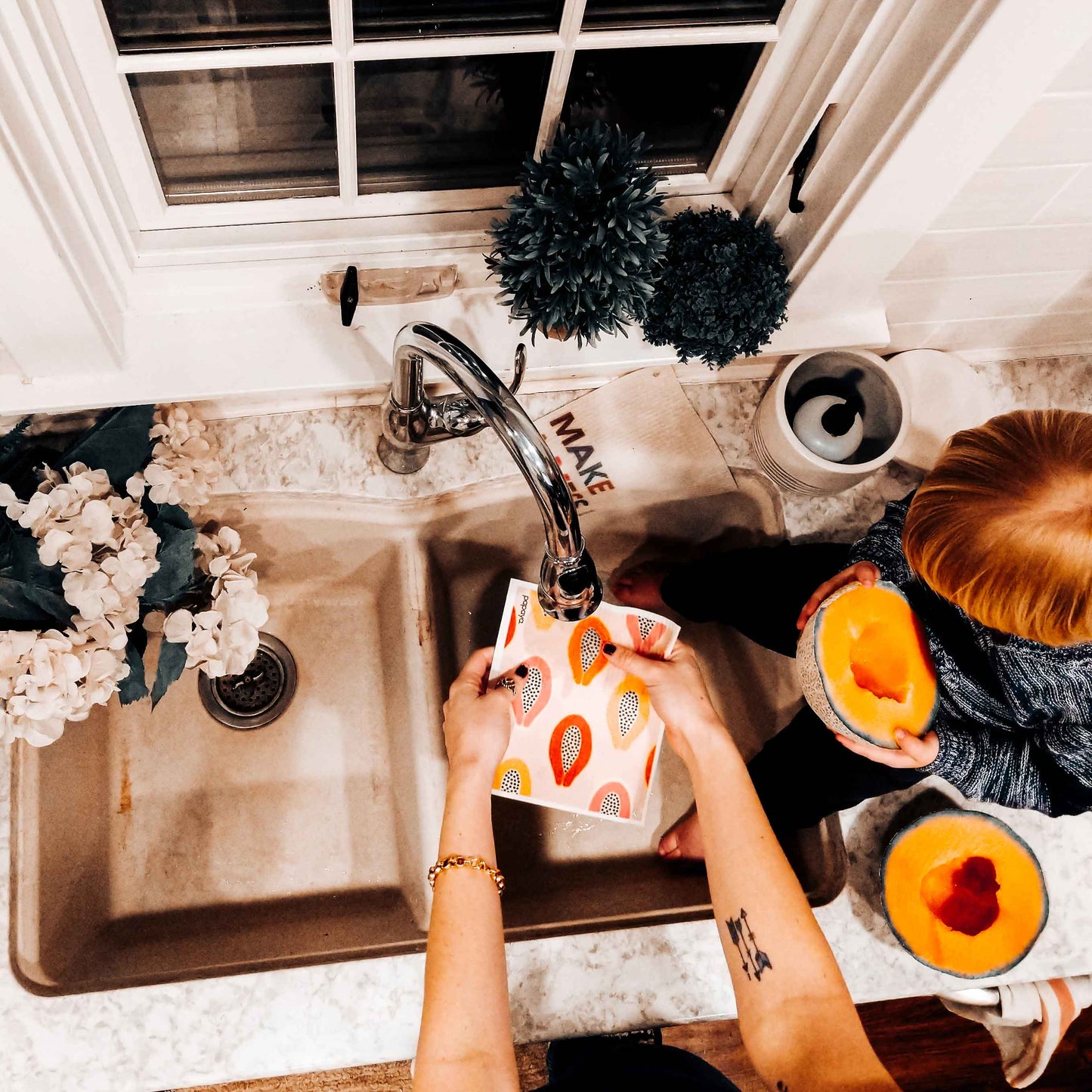 Reusable Paper Towel - Mod Papayas