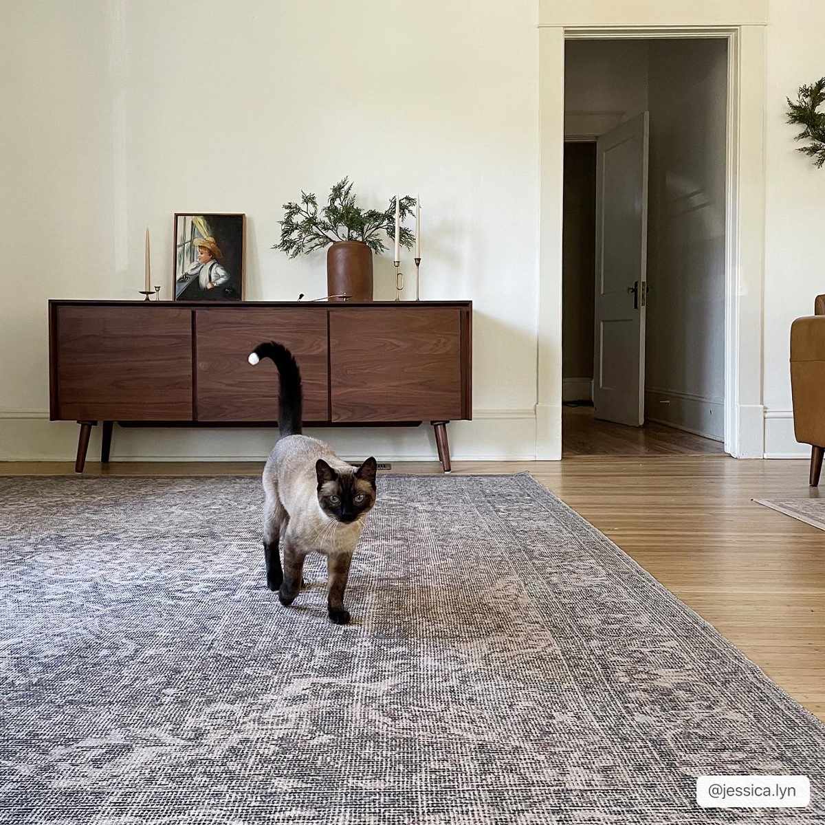 Dusty Sage Washable Persian Rug - Boutique Rugs