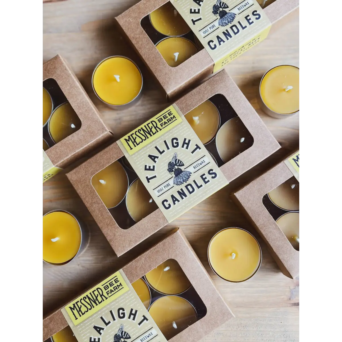 Beeswax Tealights - Box of 6 - Messner Bee Farm