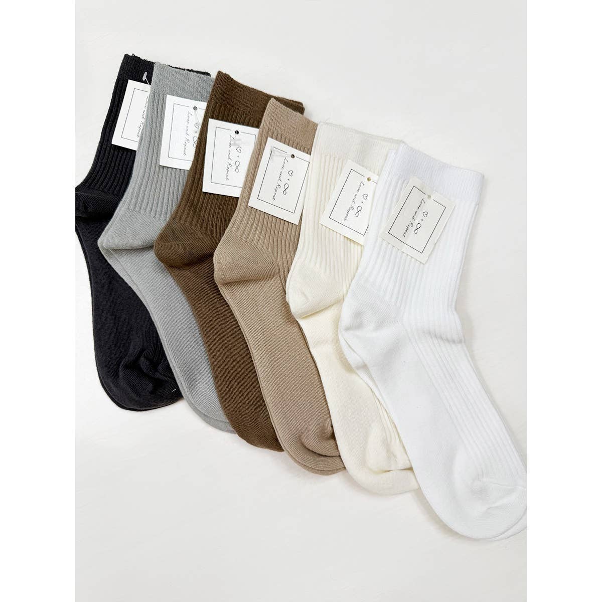 Neutral Everyday Socks - Love and Repeat