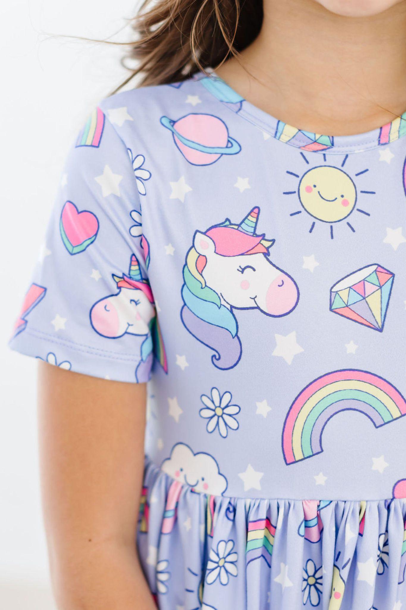 Galactic Unicorns S/S Pocket Twirl Dress