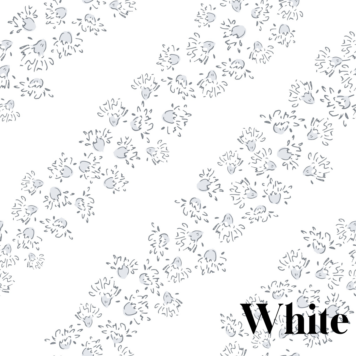 Winnie Wallpaper by Melissa Johnson Design - Sample 1 foot by 1 foot / White - Loomwell Home Goods