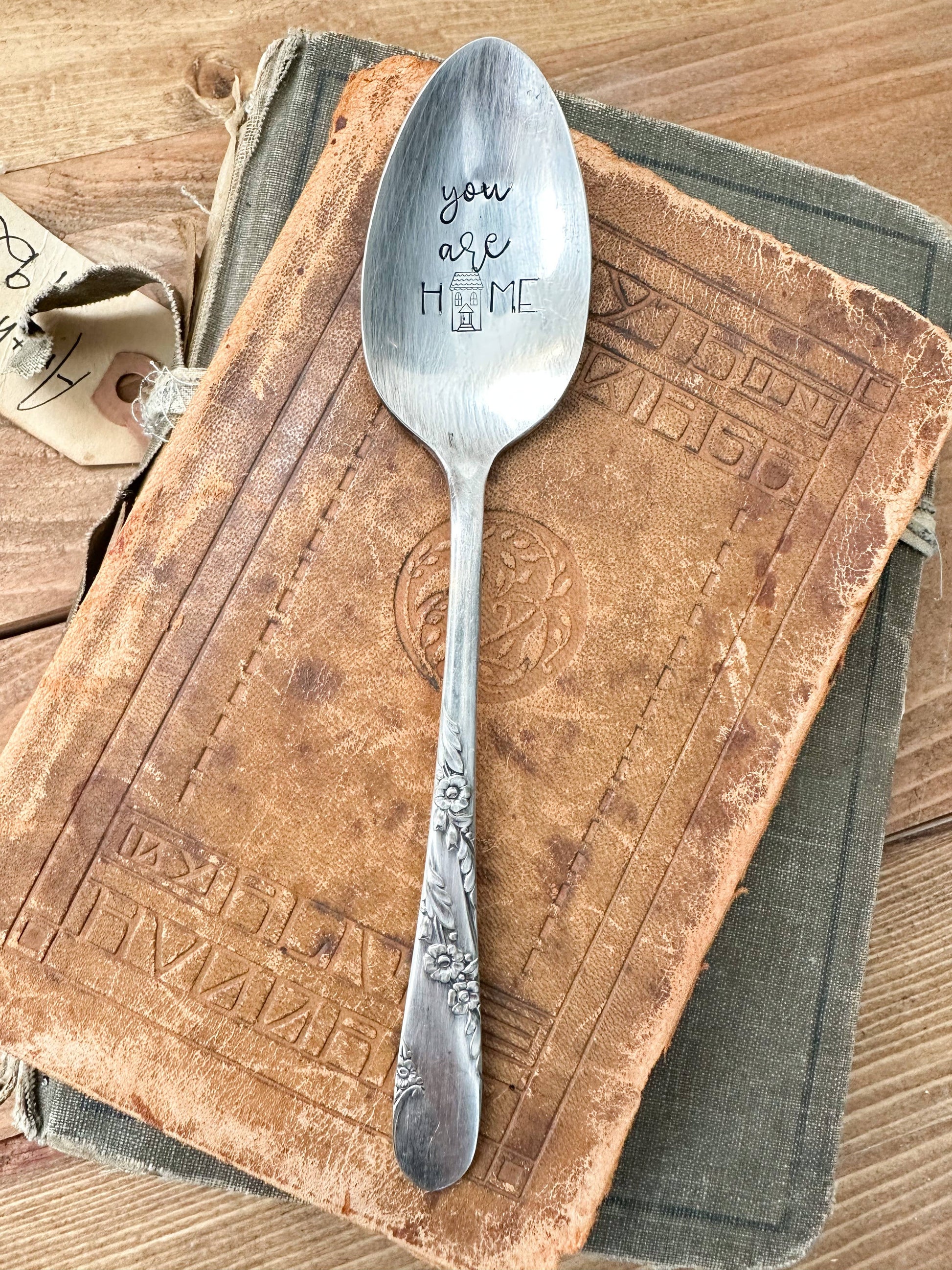 You Are Home - Vintage Stamped Spoon - The Sassy Barn