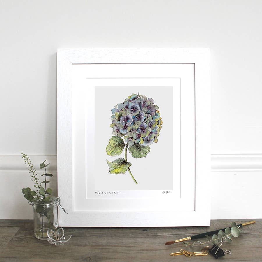 Fine Art Print - Hydrangea - 11x14" Mounted