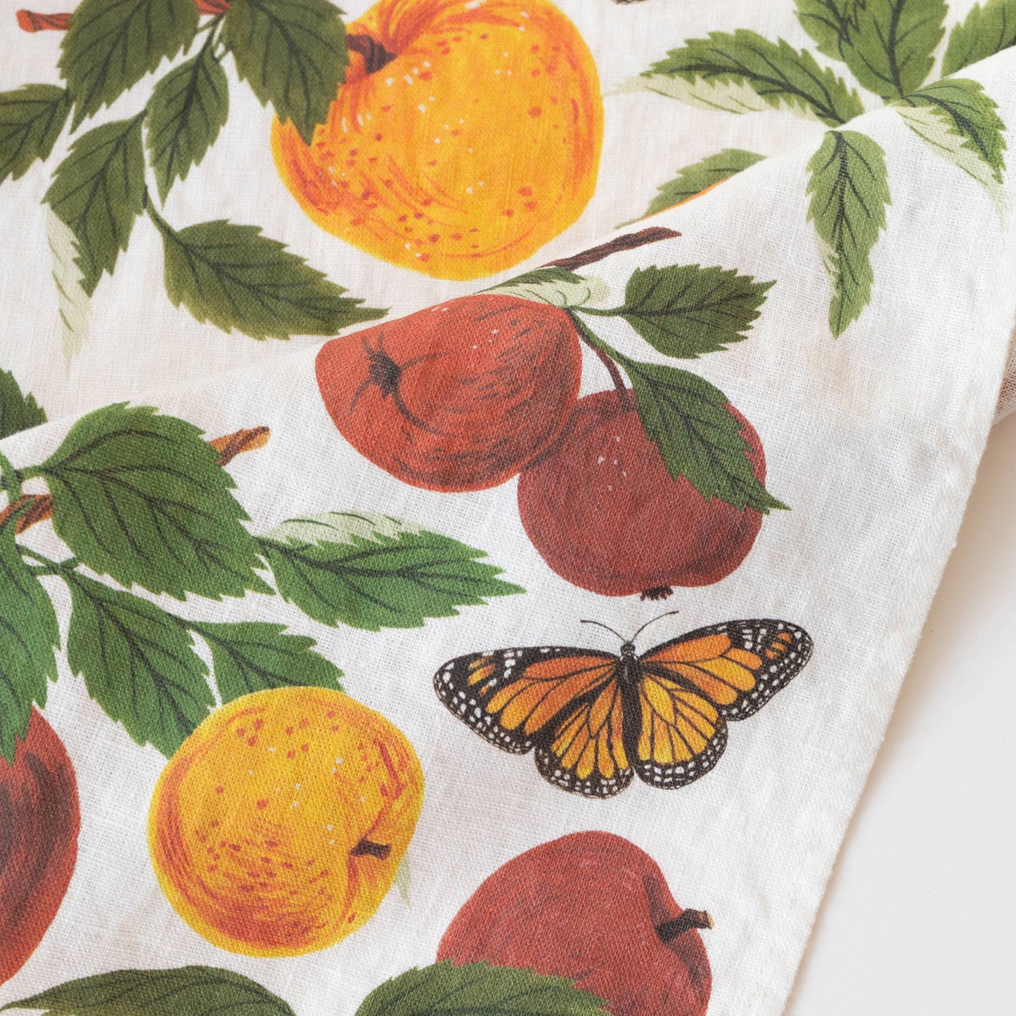 Luxury Tea Towel - Apple Orchard - 100% Linen