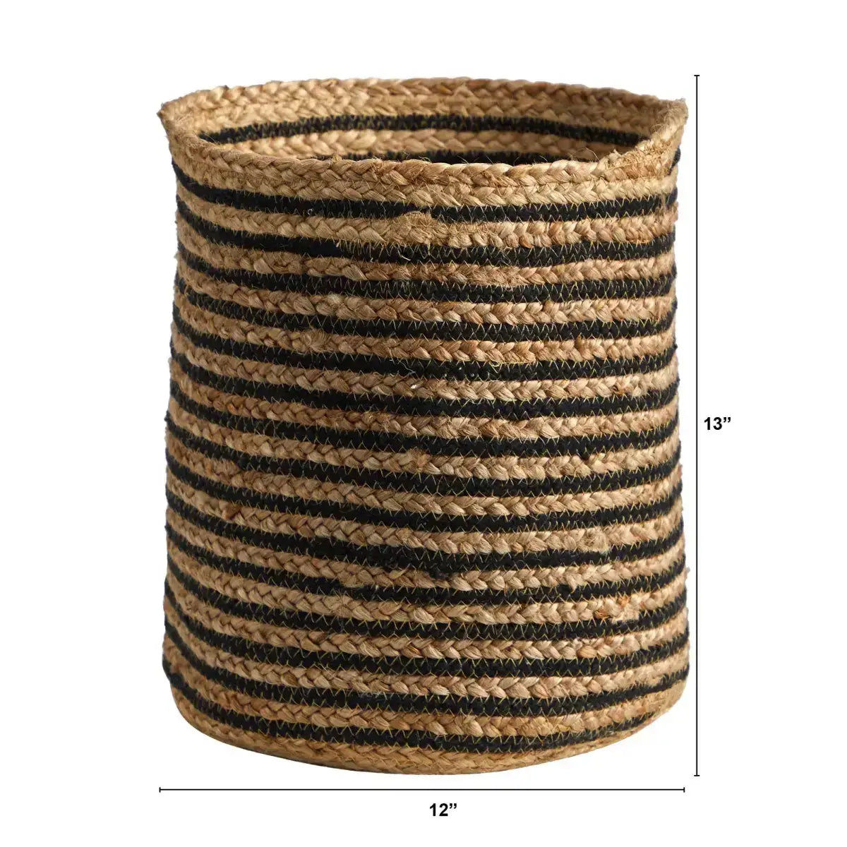 13.5” Handmade Natural Jute Planter - Nearly Natural