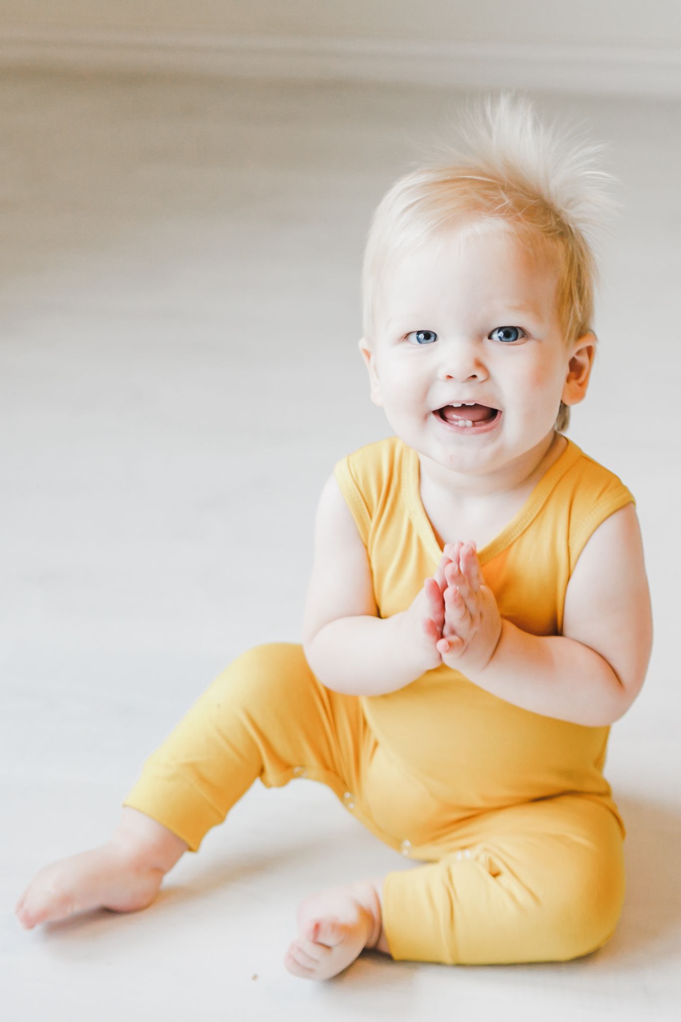 Mustard Tank One-Piece Jogger