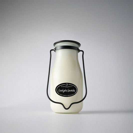 Milk Bottle Candle - Eucalyptus Lavender - Milkhouse Candle Company