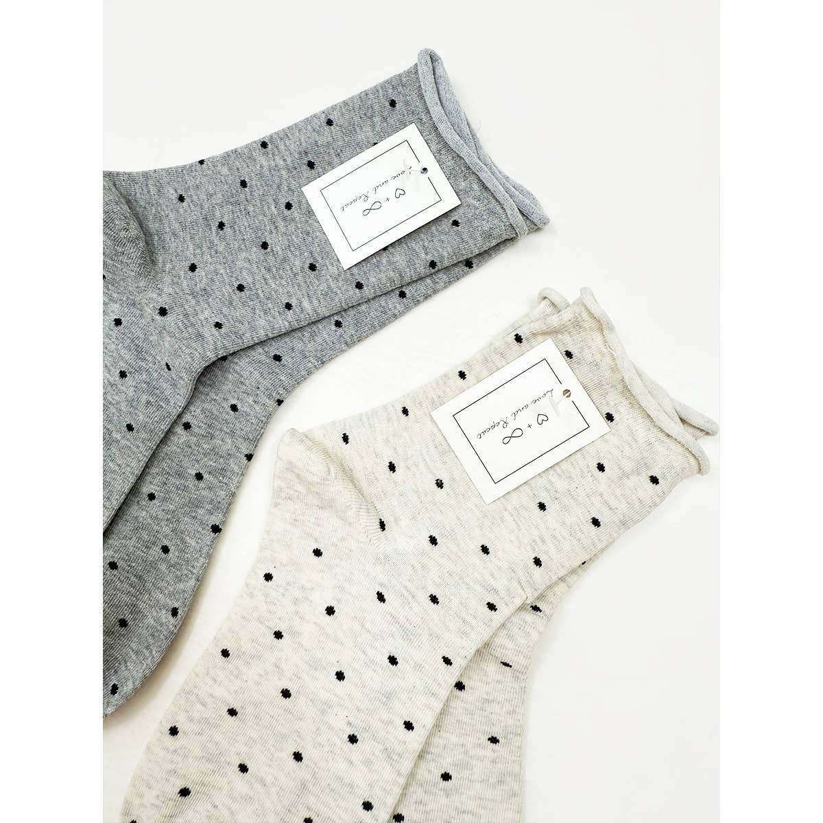 Casual Polkadot Crew Socks