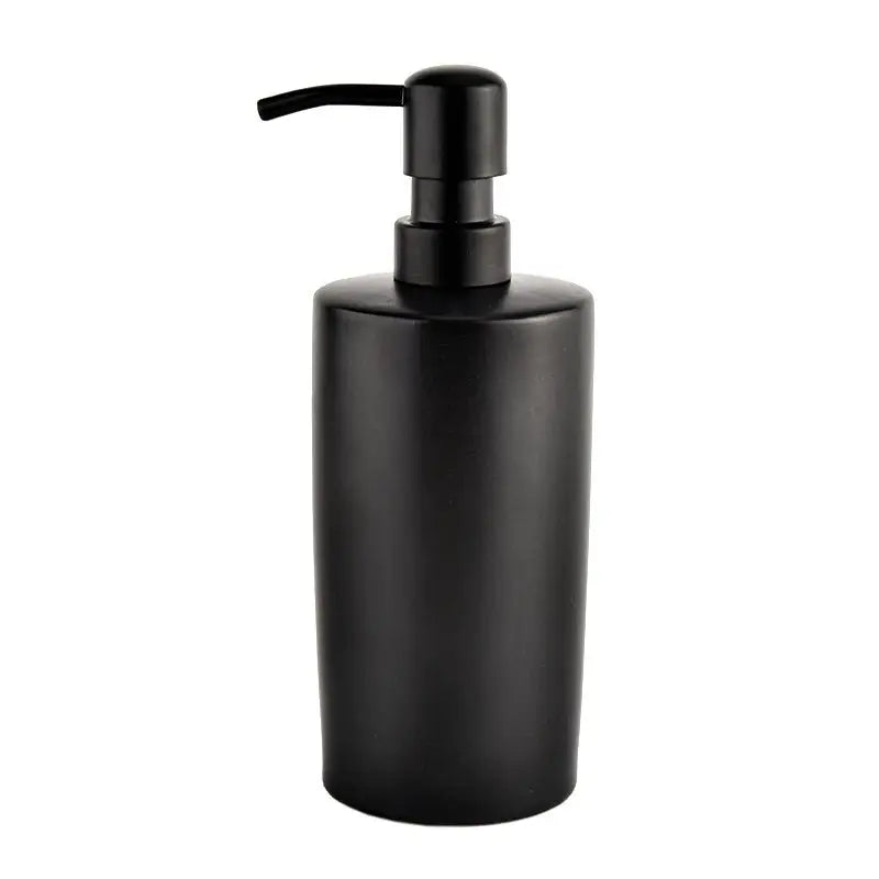15oz Black Stoneware Hand Soap Dispenser - Sweet Water Decor