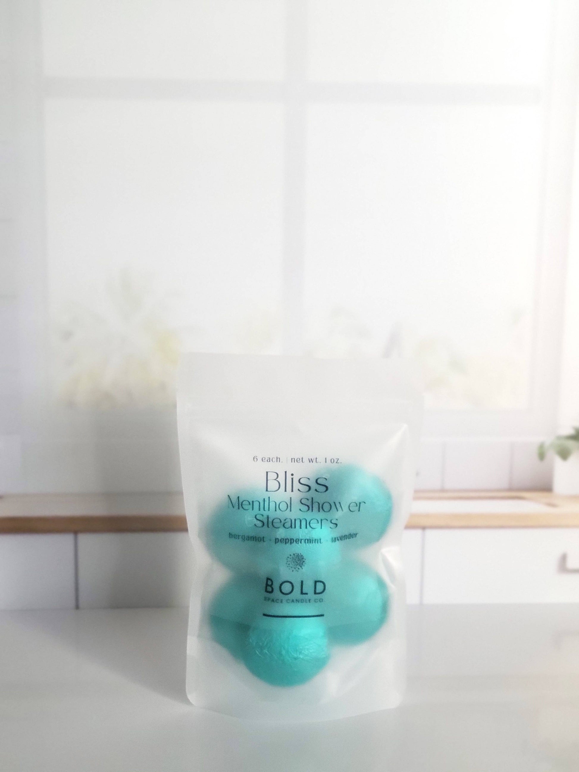 Shower Steamers - Bliss – Bergamot Peppermint & Lavender - 6 pack - Bold Space Candle Co.