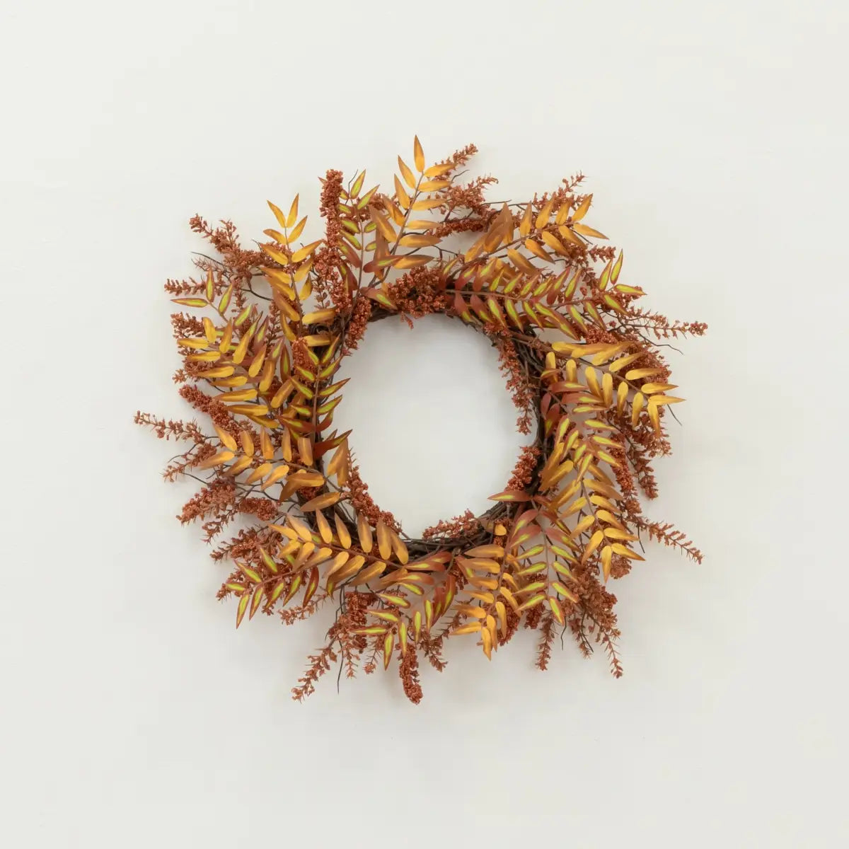 18” Harvest Berry Artificial Wreath - Nearly Natural