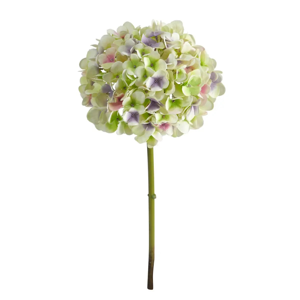 19” Artificial Hydrangea Flower (Set of 3 Silk Flower Stems) - Light Purple - Nearly Natural