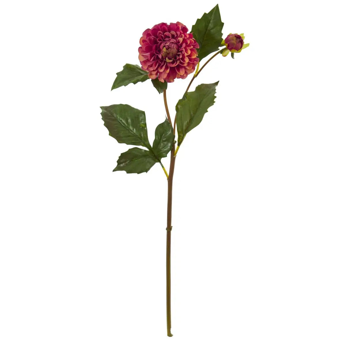 19” Dahlia Artificial Flower (Set of 6) - Orange - Nearly Natural