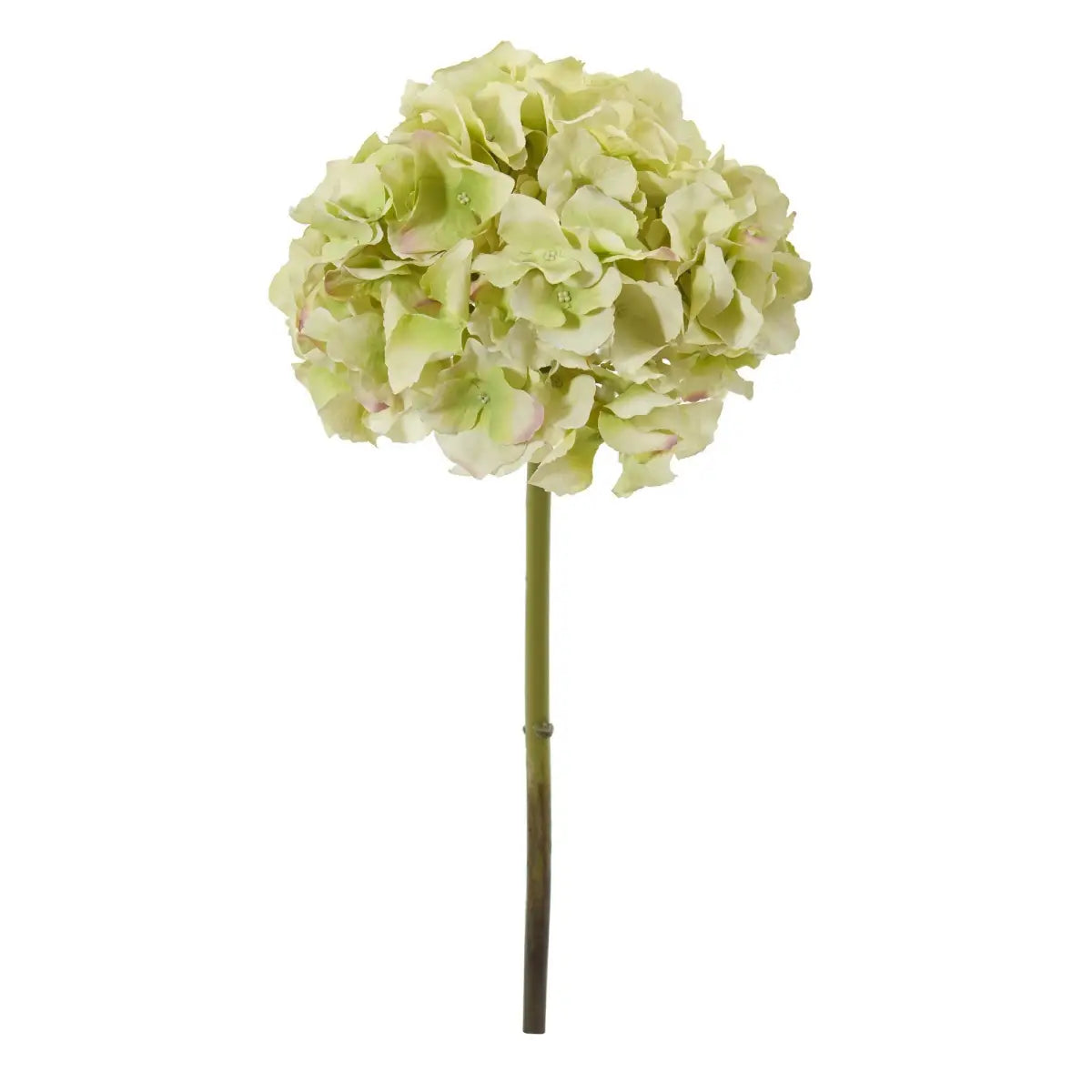 19” Hydrangea Artificial Flower (Set of 6) - Light Green - Nearly Natural