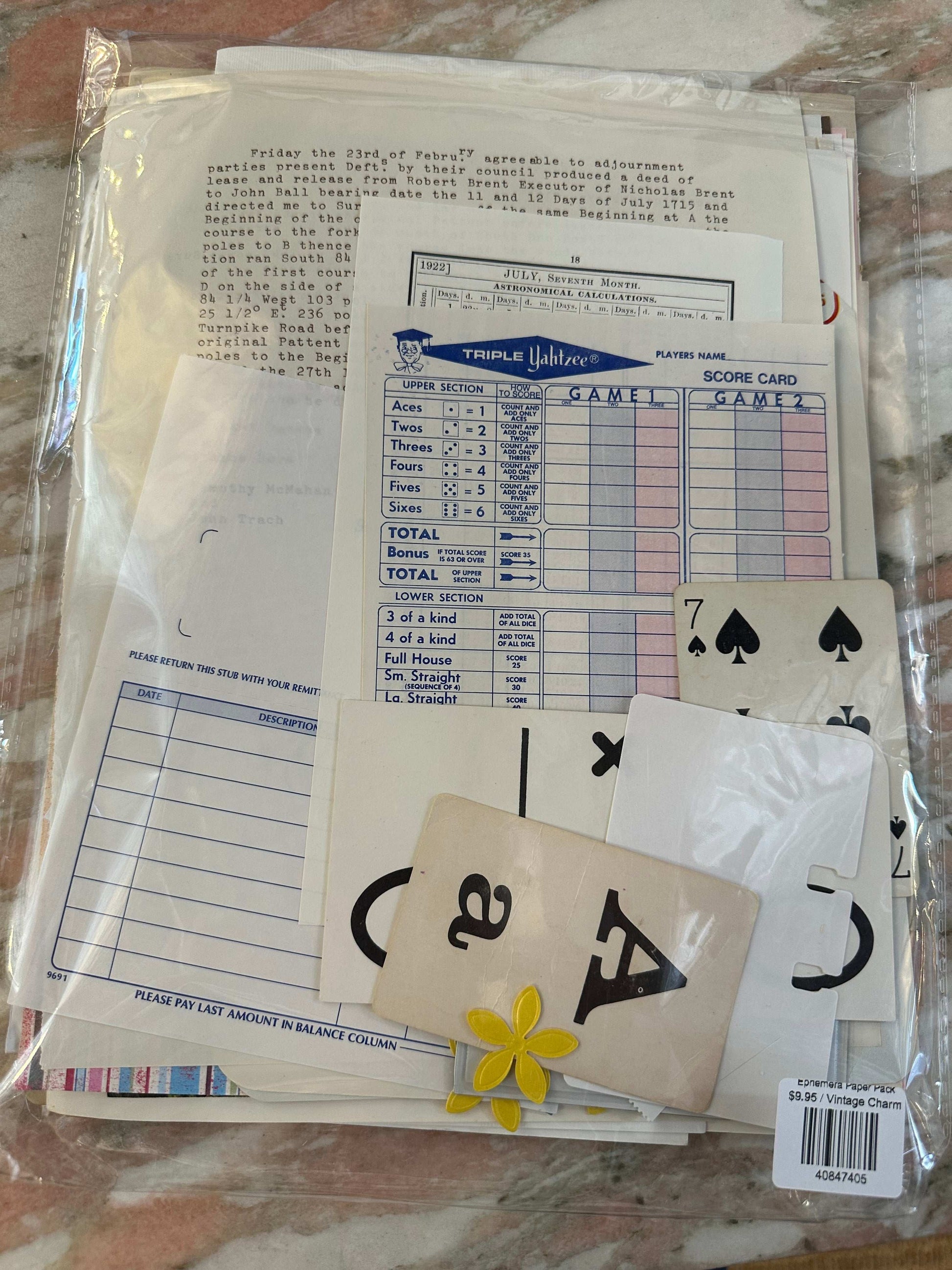 Ephemera Paper Pack - choose your theme