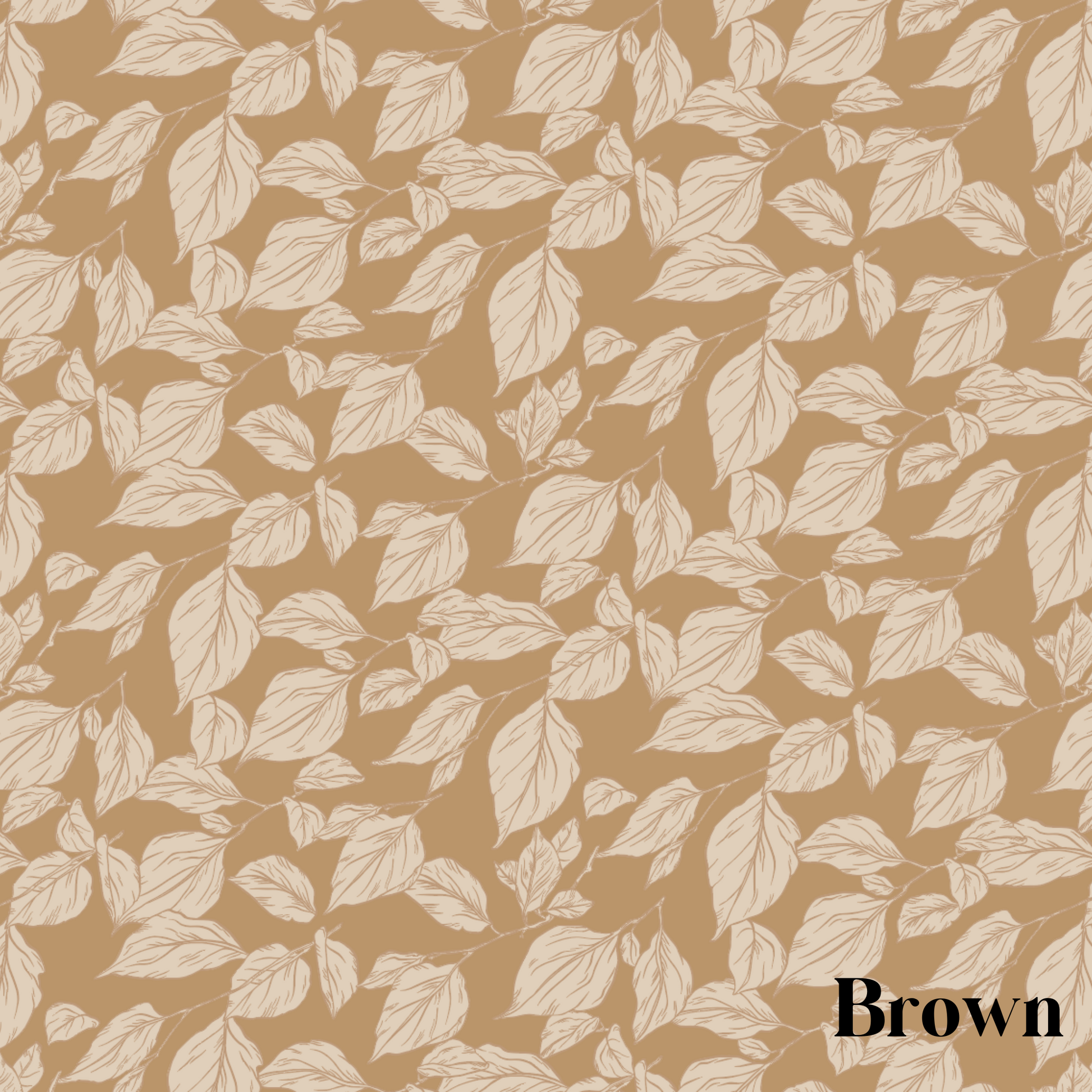 Windermere Wallpaper by Aubrey Fairchild - Sample 1 foot by 1 foot / Brown - Loomwell Home Goods