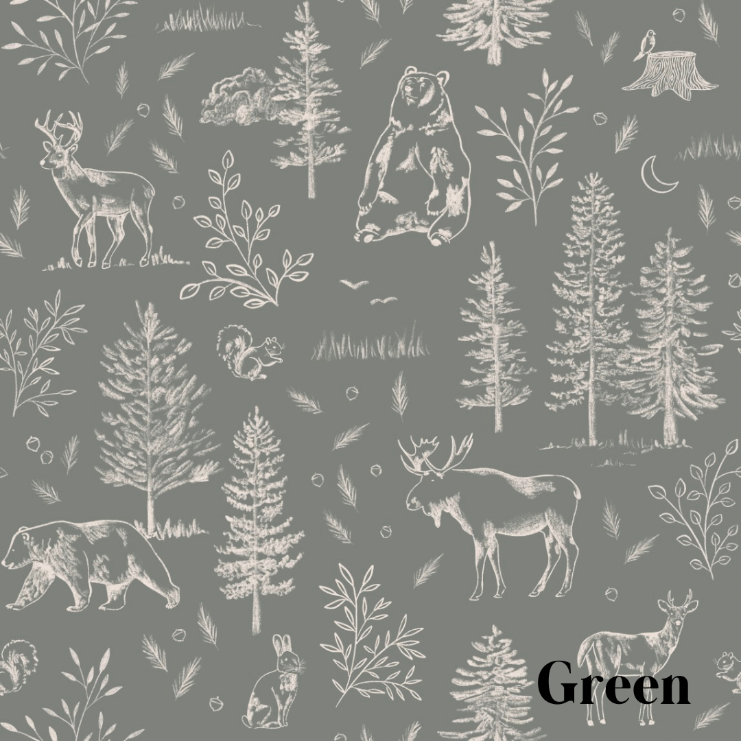 Gunnison Wallpaper by Mariah Rose - Sample 1 foot by 1 foot / Green - Loomwell Home Goods
