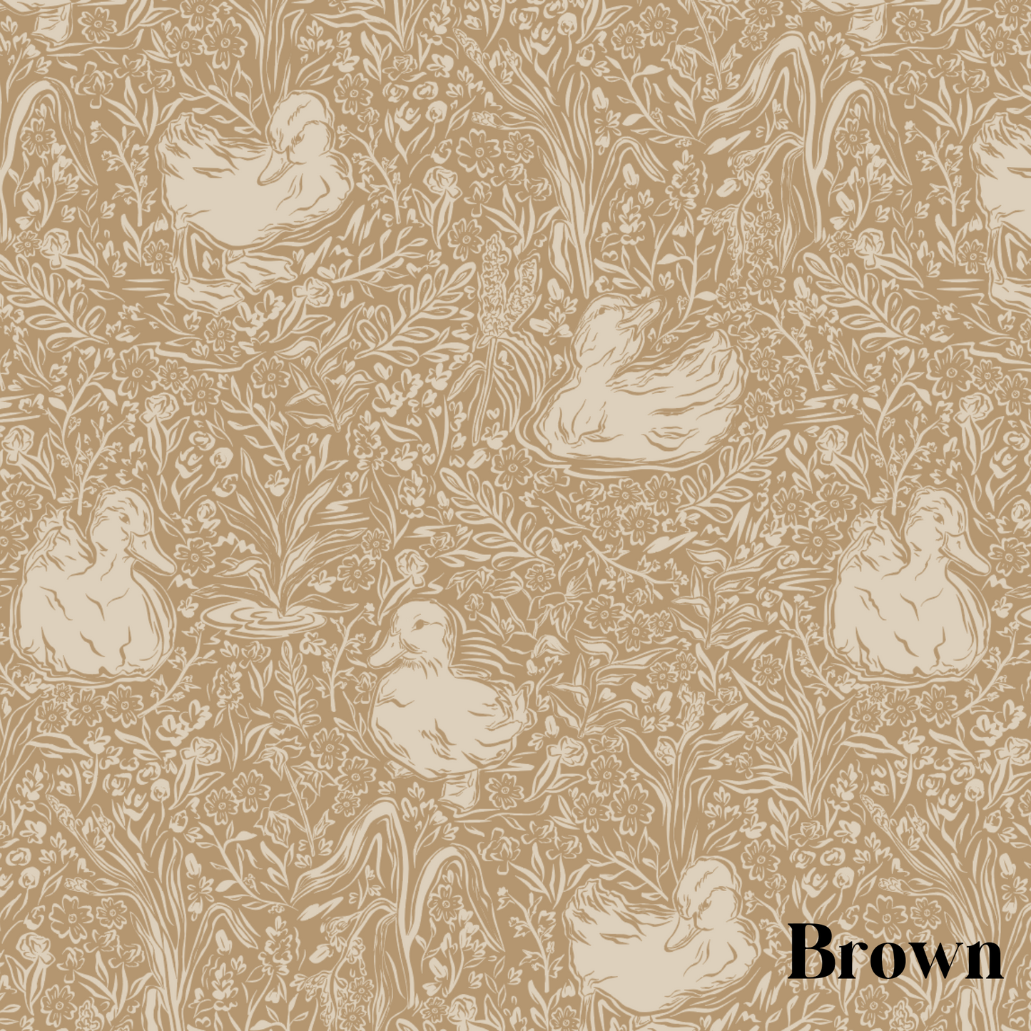 Hollingworth Wallpaper by Aubrey Fairchild - Sample 1 foot by 1 foot / Brown - Loomwell Home Goods