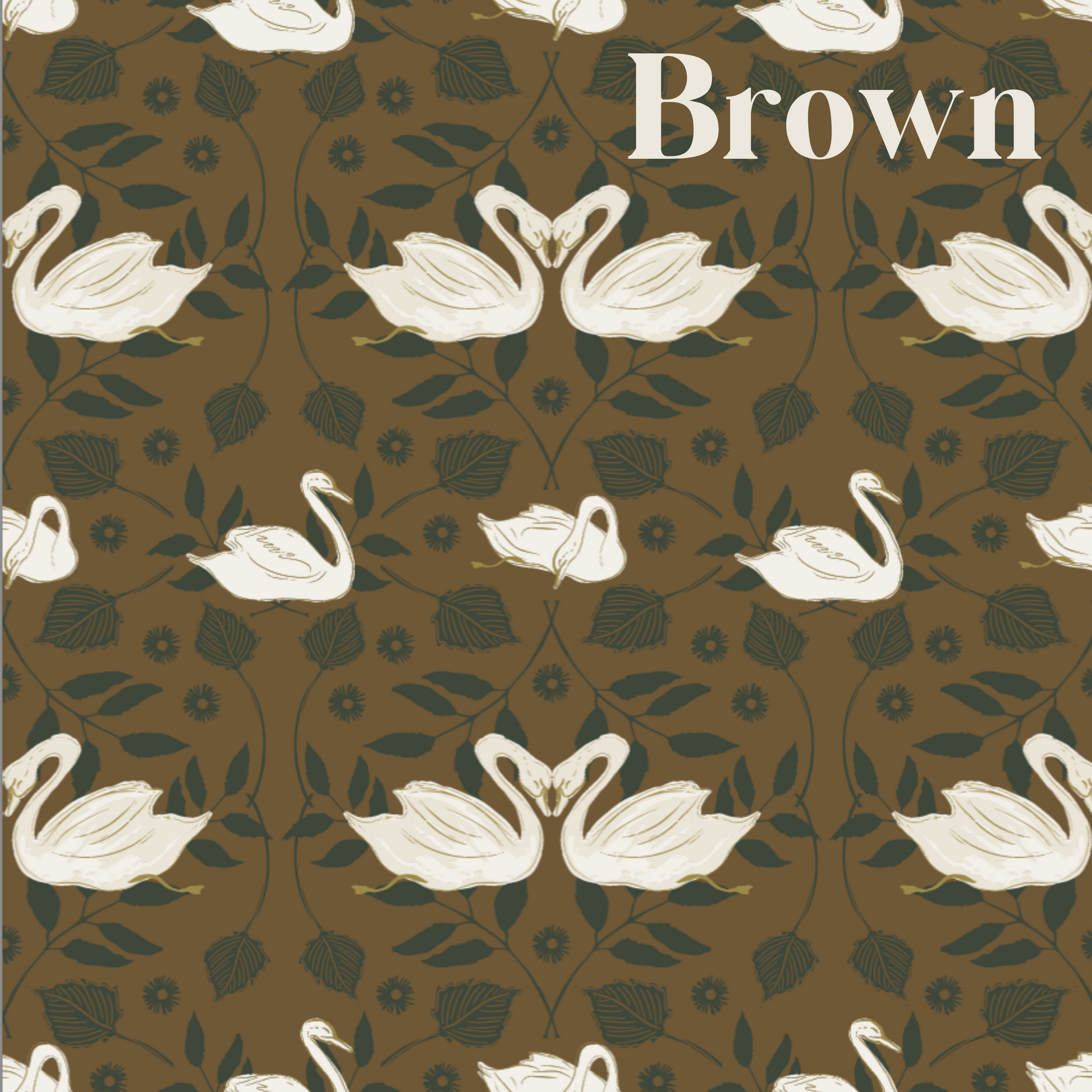 Sevan Wallpaper by Cassandra Zaniboni - Sample 1 foot by 1 foot / Brown - Loomwell Home Goods