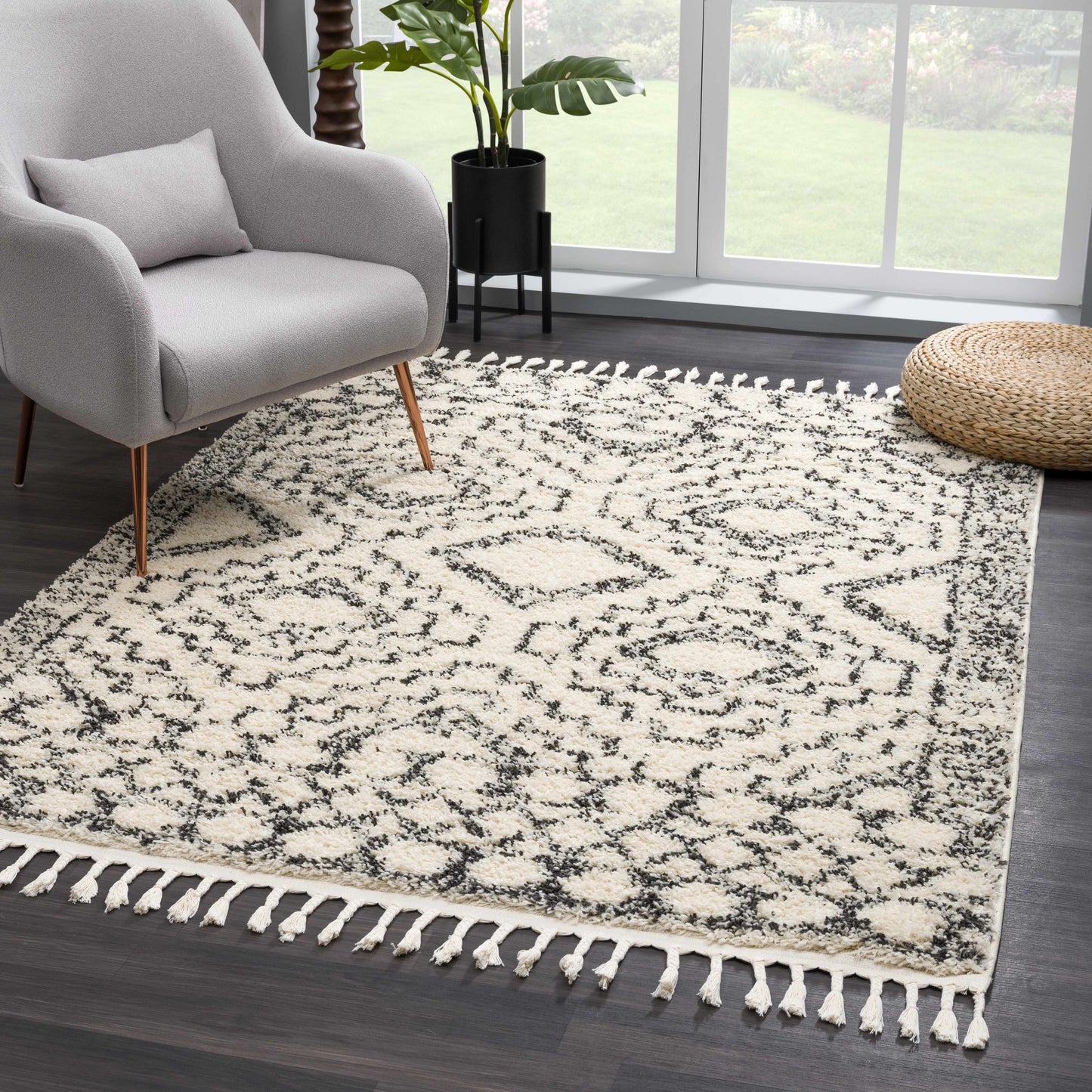 Buan Barber Shag Rug - Limited Edition - 5’3’’ x 7’3’’ Rectangle - Boutique Rugs