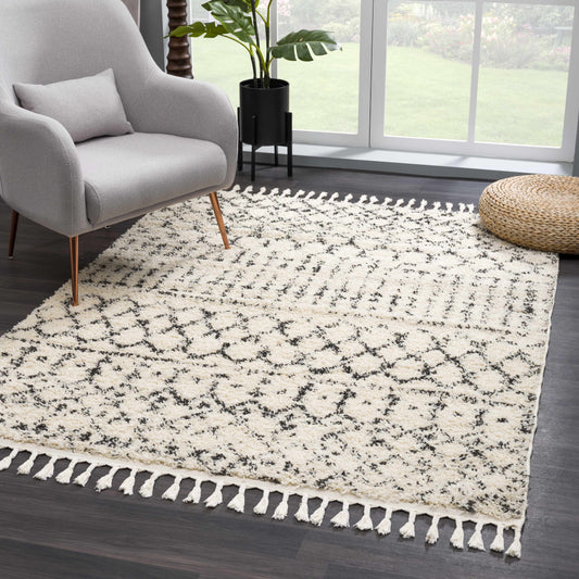 Kibureau Cream Barber Shag Rug - Limited Edition - Boutique Rugs