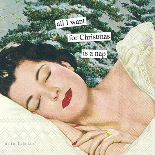 Cocktail Napkins - Nap for Christmas - Anne Taintor