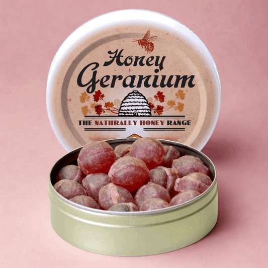 Honey Geranium - French Gourmet Natural Candy Tin - Apipharma - Bonbon USA France