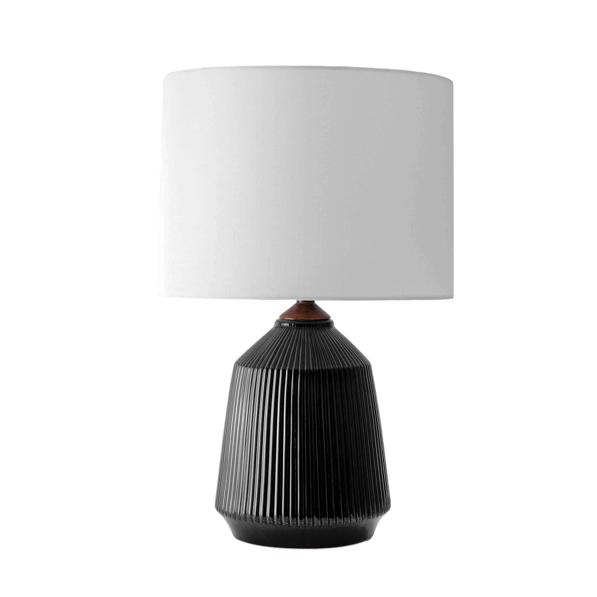 Dark Ceramic Table Lamp