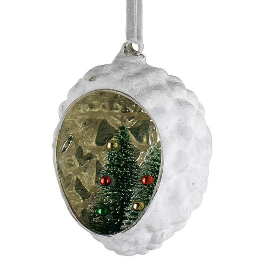 Diorama Ornament with Trees Glass