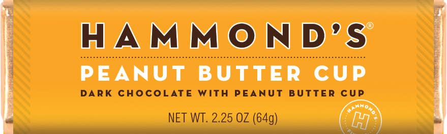 Peanut Butter Cup - Dark Chocolate Candy Bar - Hammond’s Candies