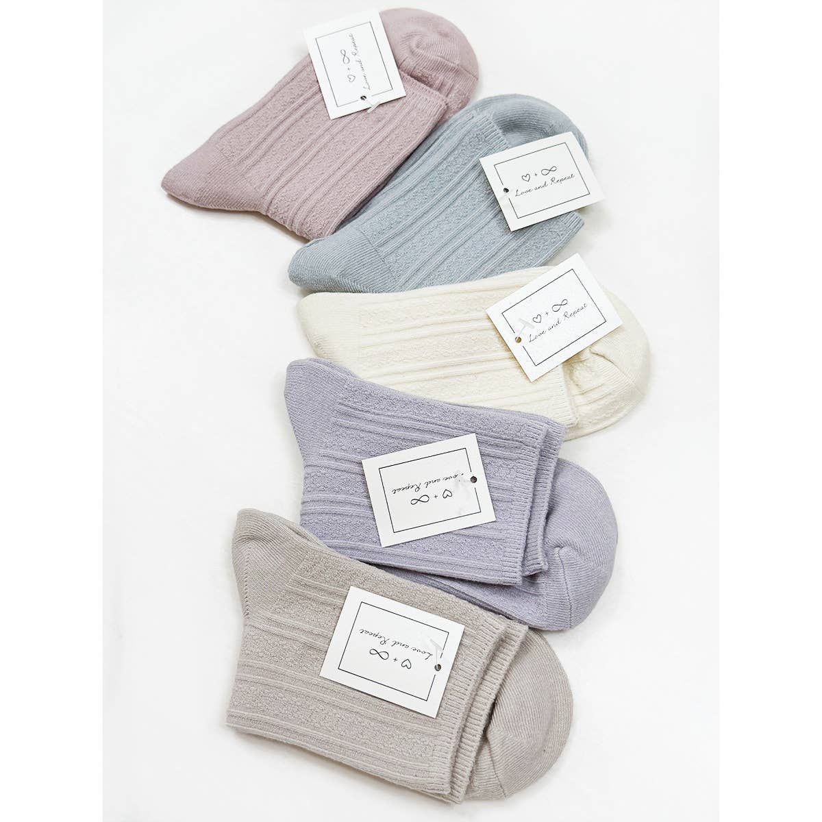 Soft Pastel Everyday Socks - Love and Repeat