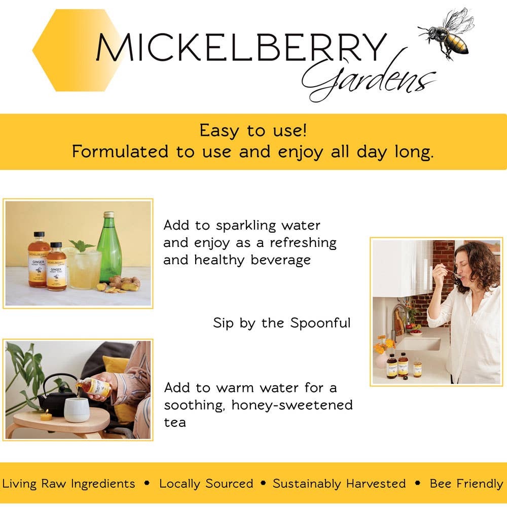 Ginger Herbal Honey Tonic - Mickelberry Gardens