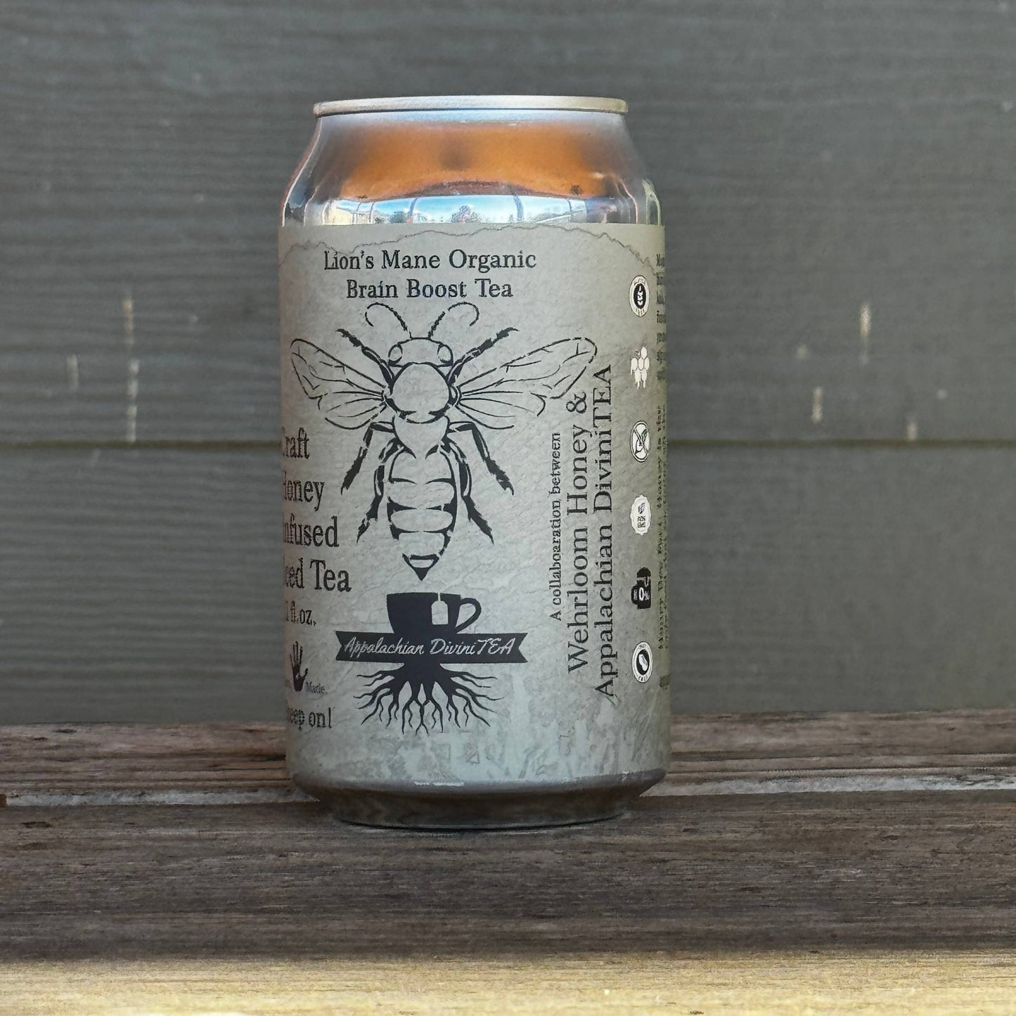 Lion’s Mane Iced Tea with Honey - Organic - Brain Boost - Wehrloom Honey