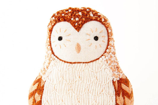 Barn Owl - Embroidery Kit - Kiriki Press
