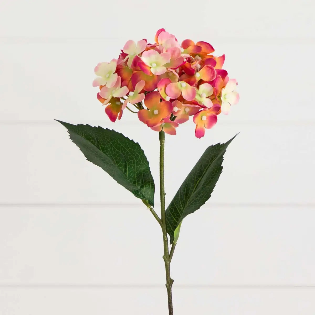 20’’ Artificial Hydrangea Flower Stems- Set of 3 - Pink - Nearly Natural