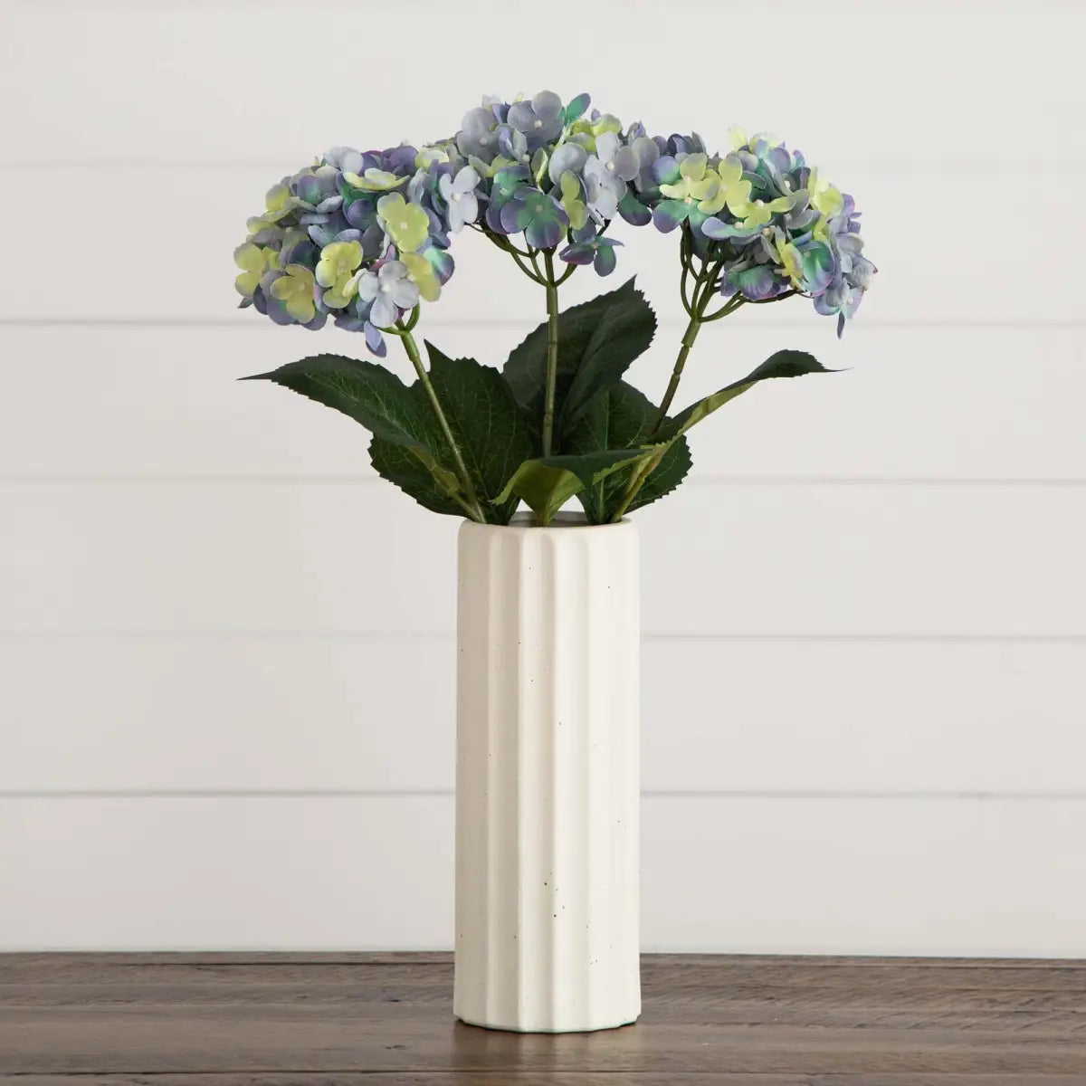 20’’ Artificial Hydrangea Flower Stems- Set of 3 - Nearly Natural