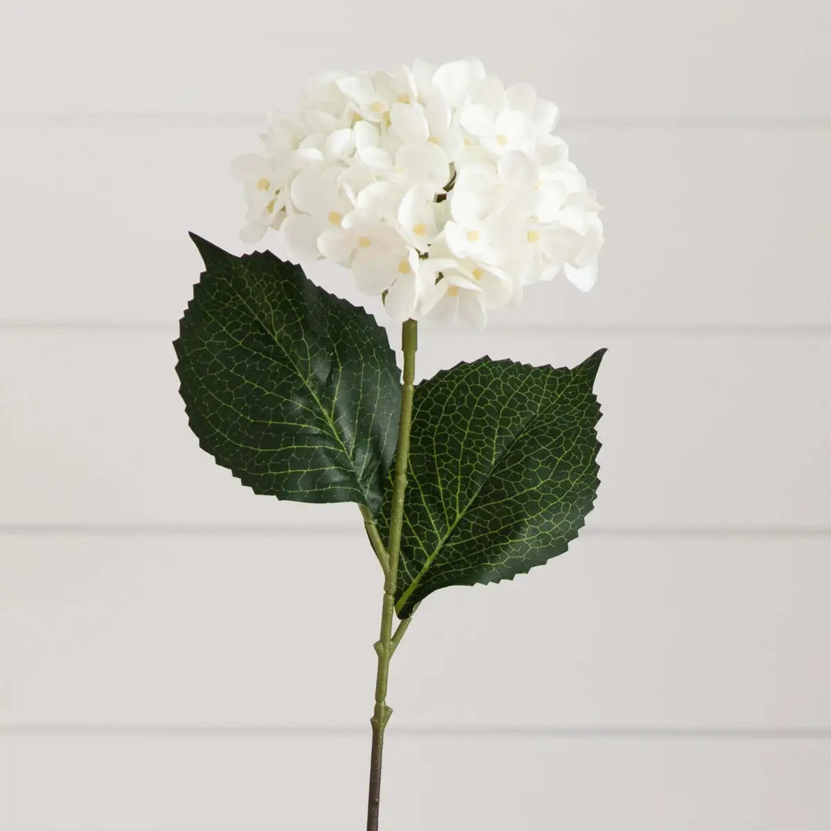 20’’ Artificial Hydrangea Flower Stems- Set of 3 - White - Nearly Natural