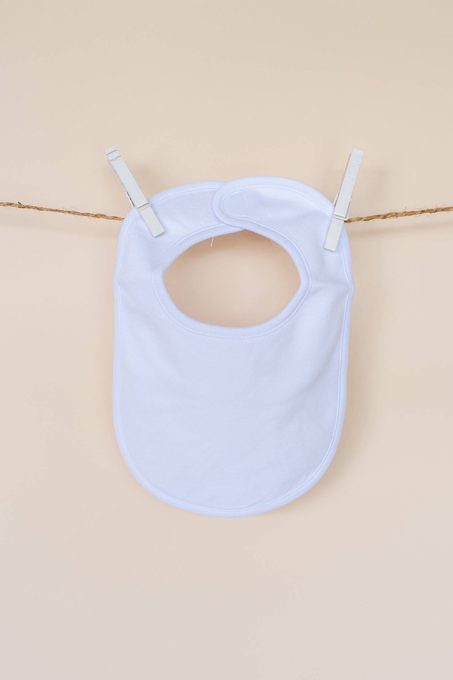 Plain Baby Bibs - One Size / White - ARB Blanks