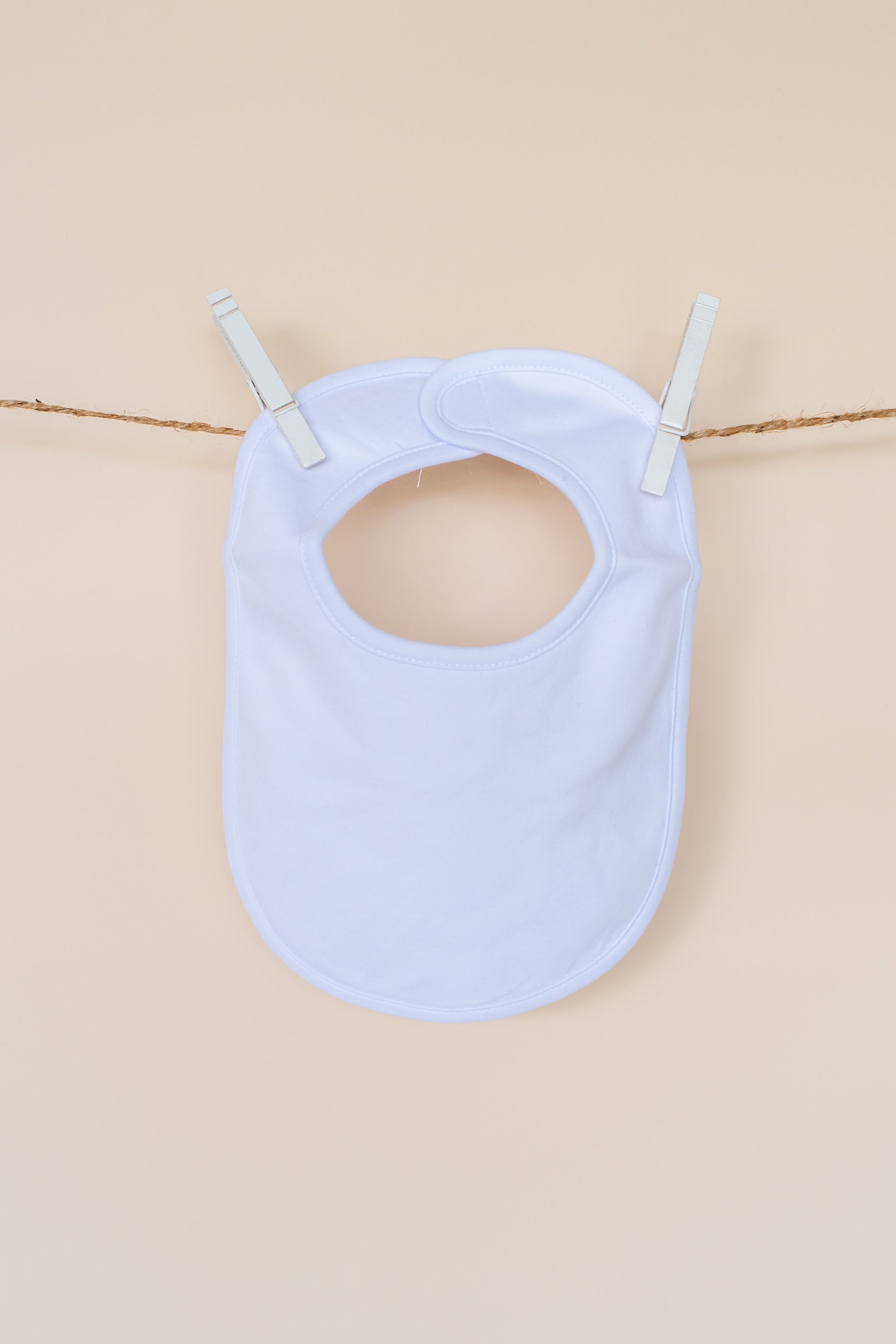 Plain Baby Bibs - One Size / White - ARB Blanks