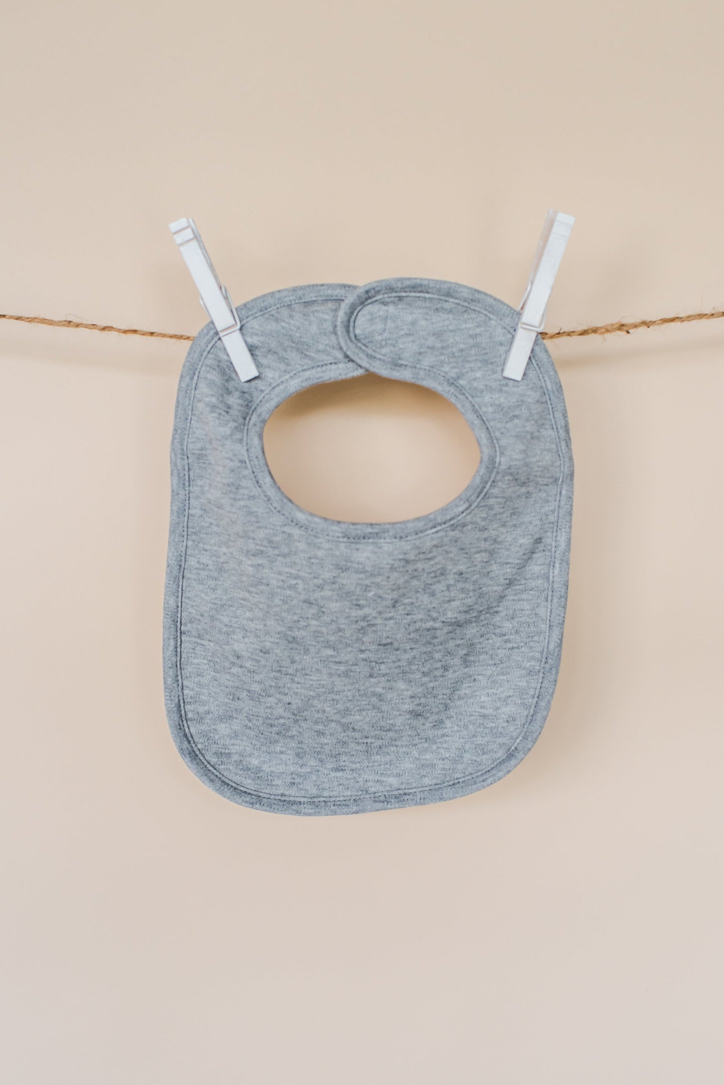 Plain Baby Bibs - One Size / Grey - ARB Blanks