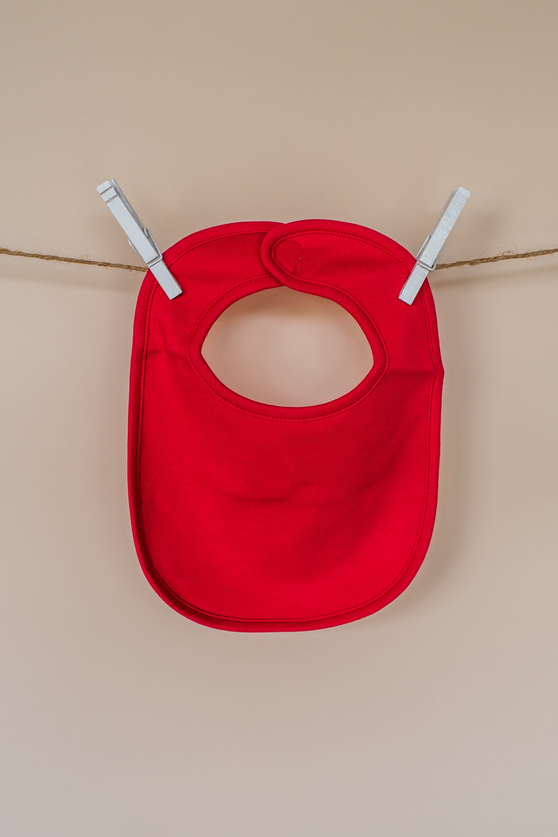 Plain Baby Bibs - One Size / Red - ARB Blanks